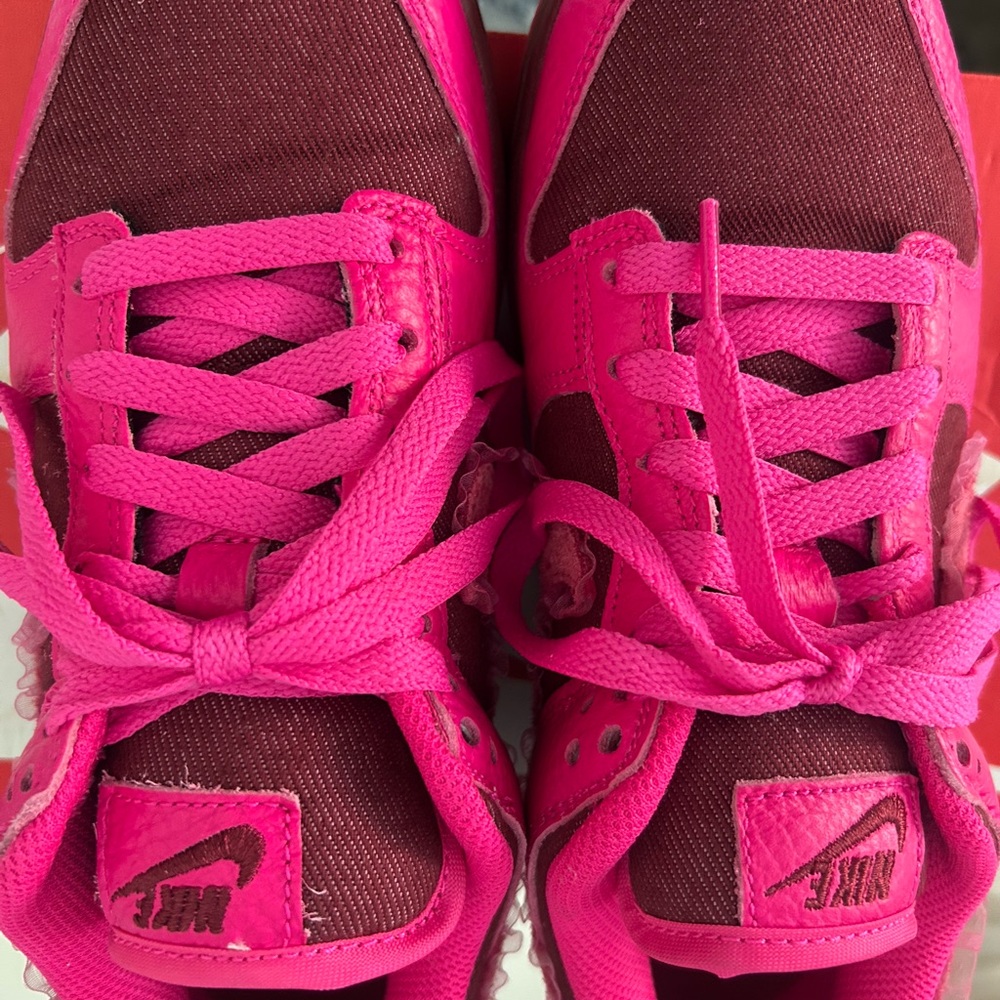 Nike Dunk Low 2022 Valentines Day  Fuchsia and Maroon Sneakers